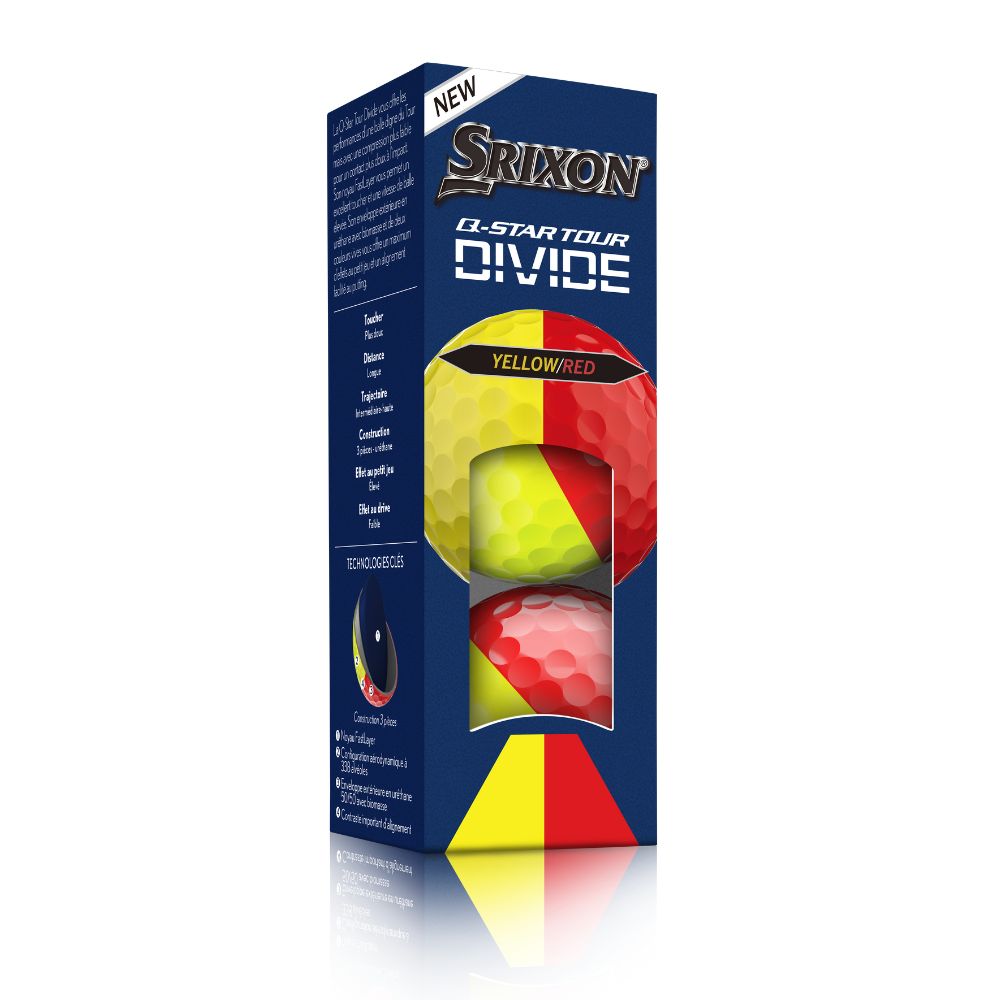 Srixon Q Star Tour 6 Divide Golf Balls 2026 - Yellow / Red