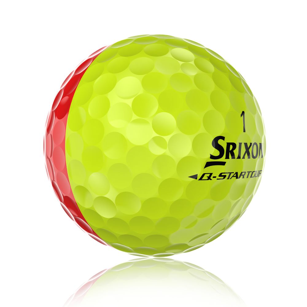 Srixon Q Star Tour 6 Divide Golf Balls 2026 - Yellow / Red