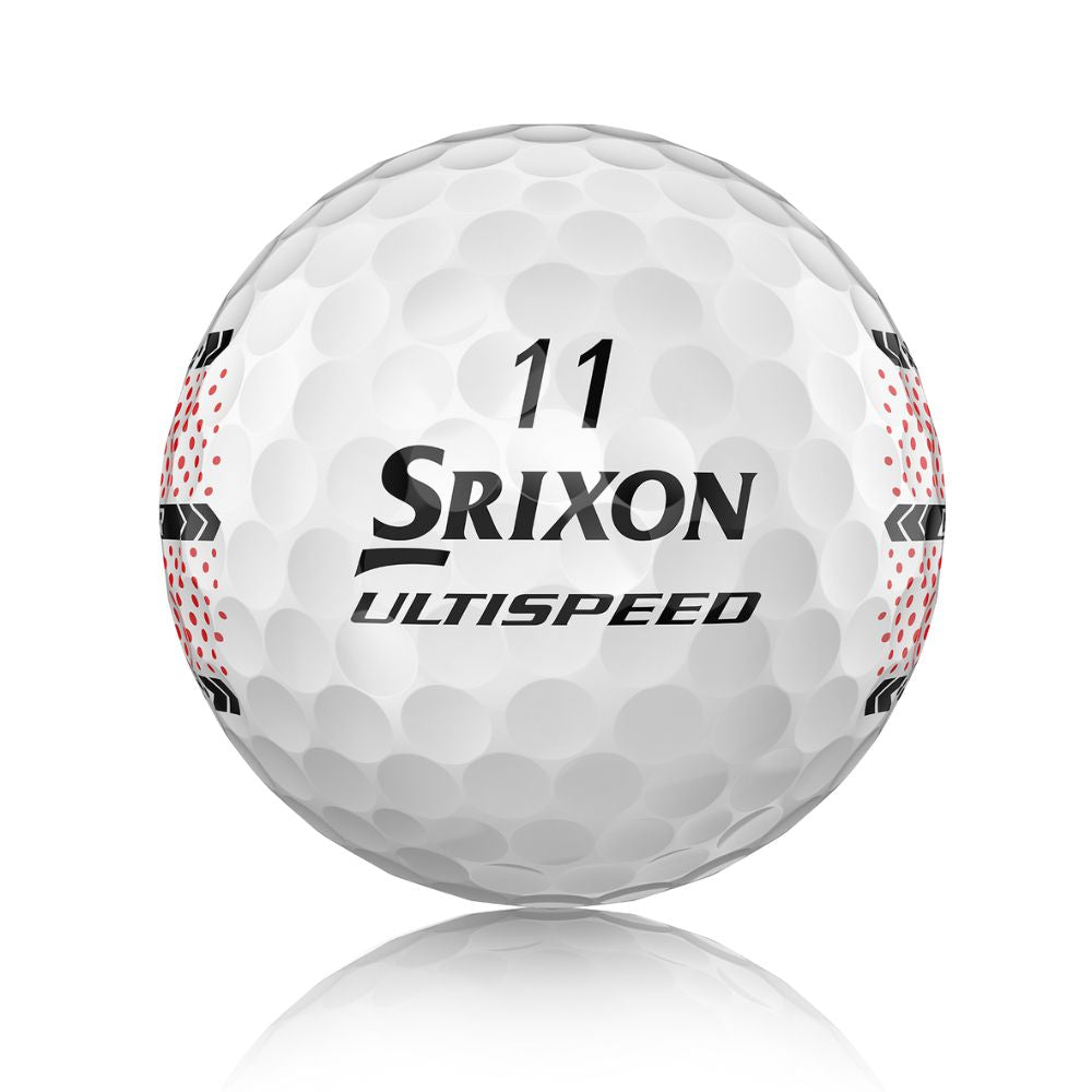 Srixon Q Star Ultispeed Trackline Golf Balls 2 Dozen Pack - White Personalised
