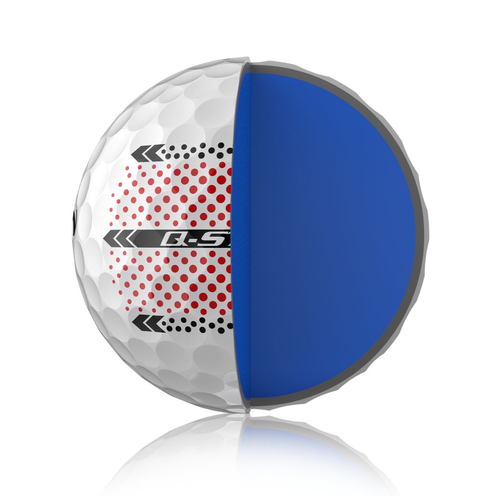 Srixon Q Star Ultispeed Trackline Golf Balls 2 Dozen Pack - White Personalised
