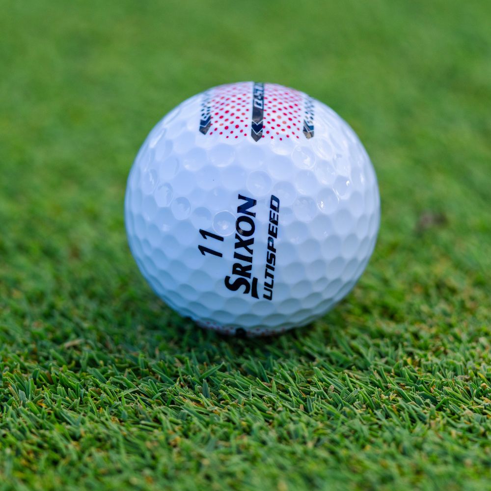 Srixon Q Star Ultispeed Trackline Golf Balls 2 Dozen Pack - White Personalised