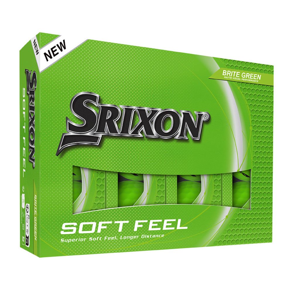 Srixon Soft Feel Brite Golf Balls - Green