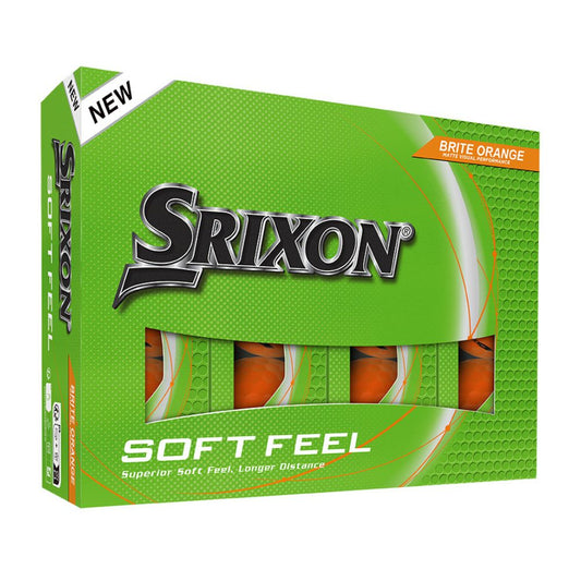Srixon Soft Feel Brite Golf Balls 2025 - Orange Orange