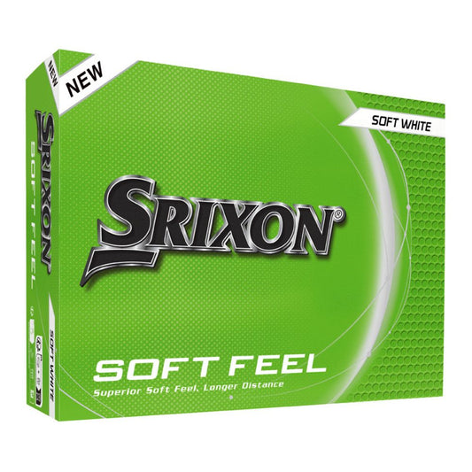 Srixon Soft Feel Golf Balls 2 Dozen Pack - White Personalised White