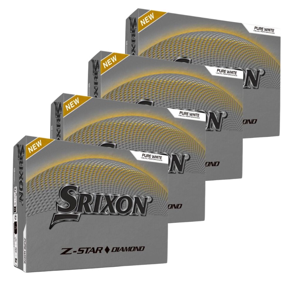 Srixon Z-Star Diamond Gen 3 Golf Balls - White - 4 FOR 3 PERSONALISED OFFER