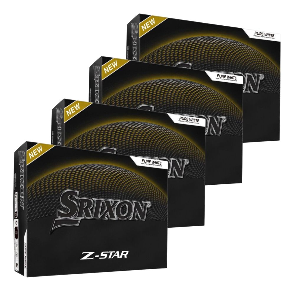Srixon Z-Star Gen 9 Golf Balls - White - 4 FOR 3 PERSONALISED OFFER