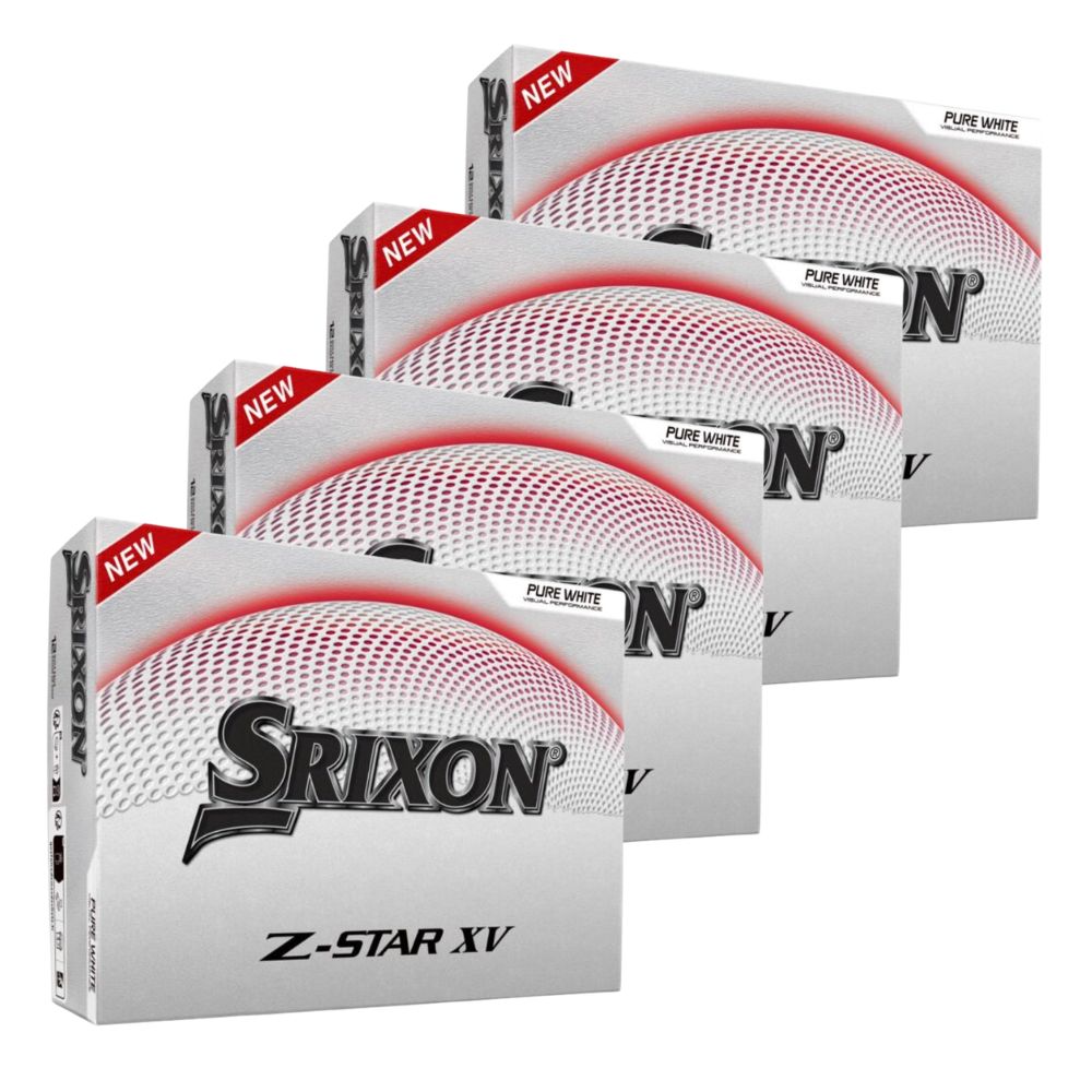 Srixon Z-Star XV Gen 9 Golf Balls - White - 4 FOR 3 PERSONALISED OFFER