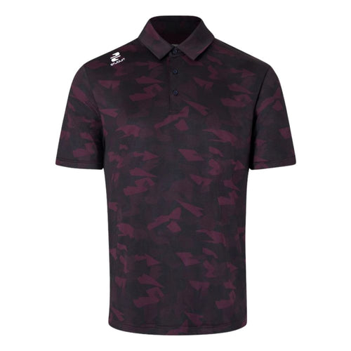 Stuburt Bullfinch Men's Golf Polo Shirt - Black / Cherry Black / Cherry S