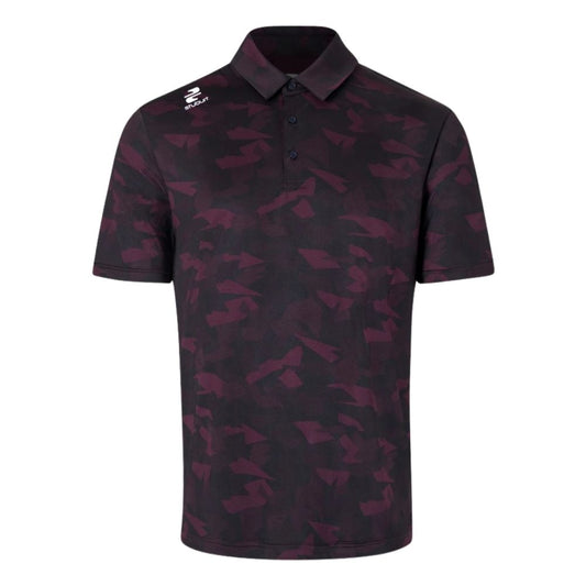 Stuburt Bullfinch Men's Golf Polo Shirt - Black / Cherry Black / Cherry S