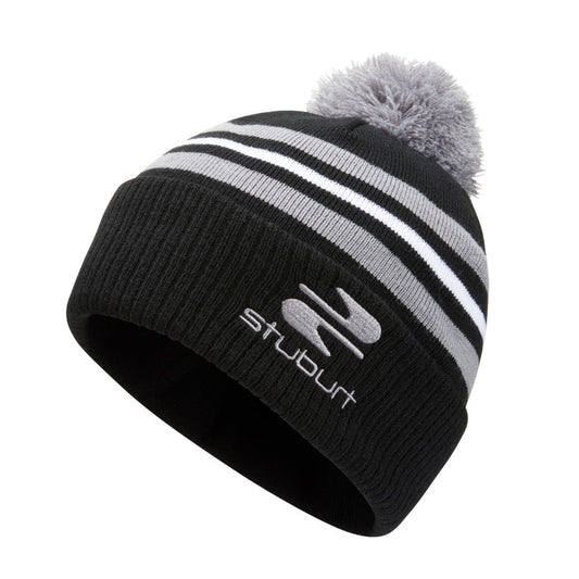 Stuburt Noble Golf Bobble Hat 2025 - Black Black