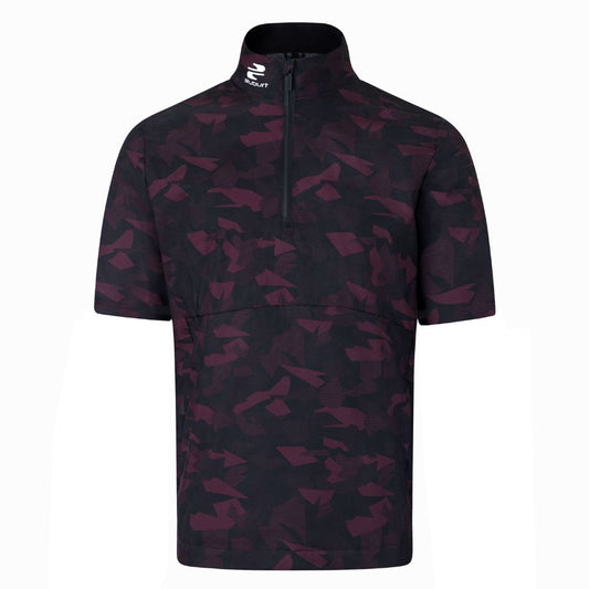Stuburt Raven Showerproof Short Sleeve Golf Jacket 2025 - Black / Cherry Red Black / Cherry Red M