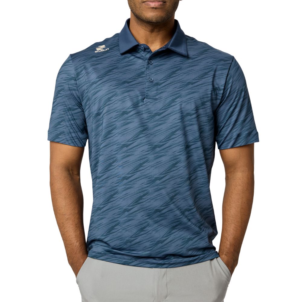 Sturburt Alicante Men's Golf Polo Shirt 2026 - Steel Blue