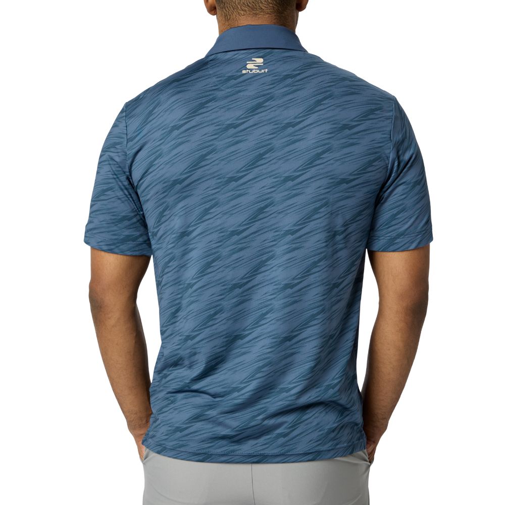 Sturburt Alicante Men's Golf Polo Shirt 2026 - Steel Blue
