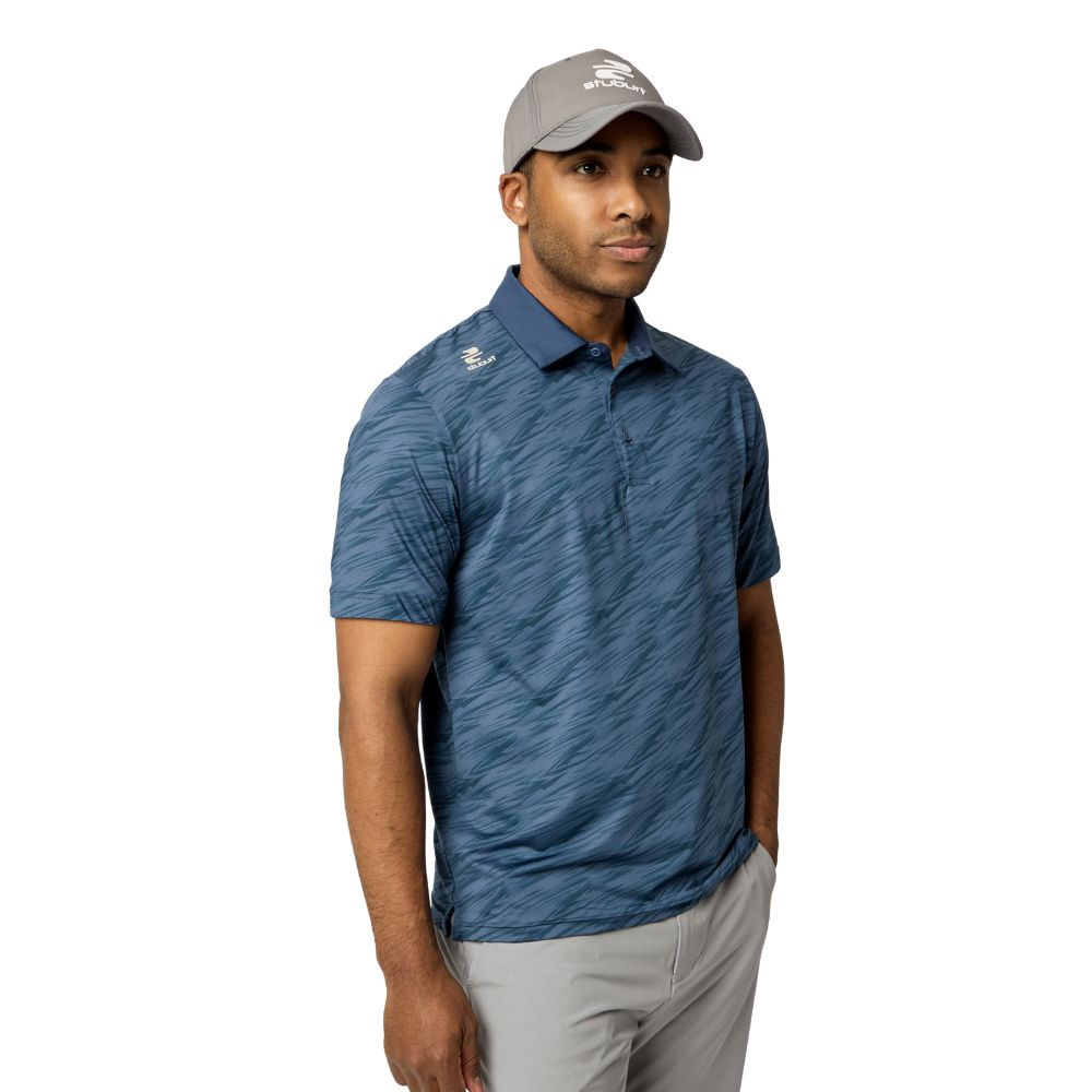 Sturburt Alicante Men's Golf Polo Shirt 2026 - Steel Blue