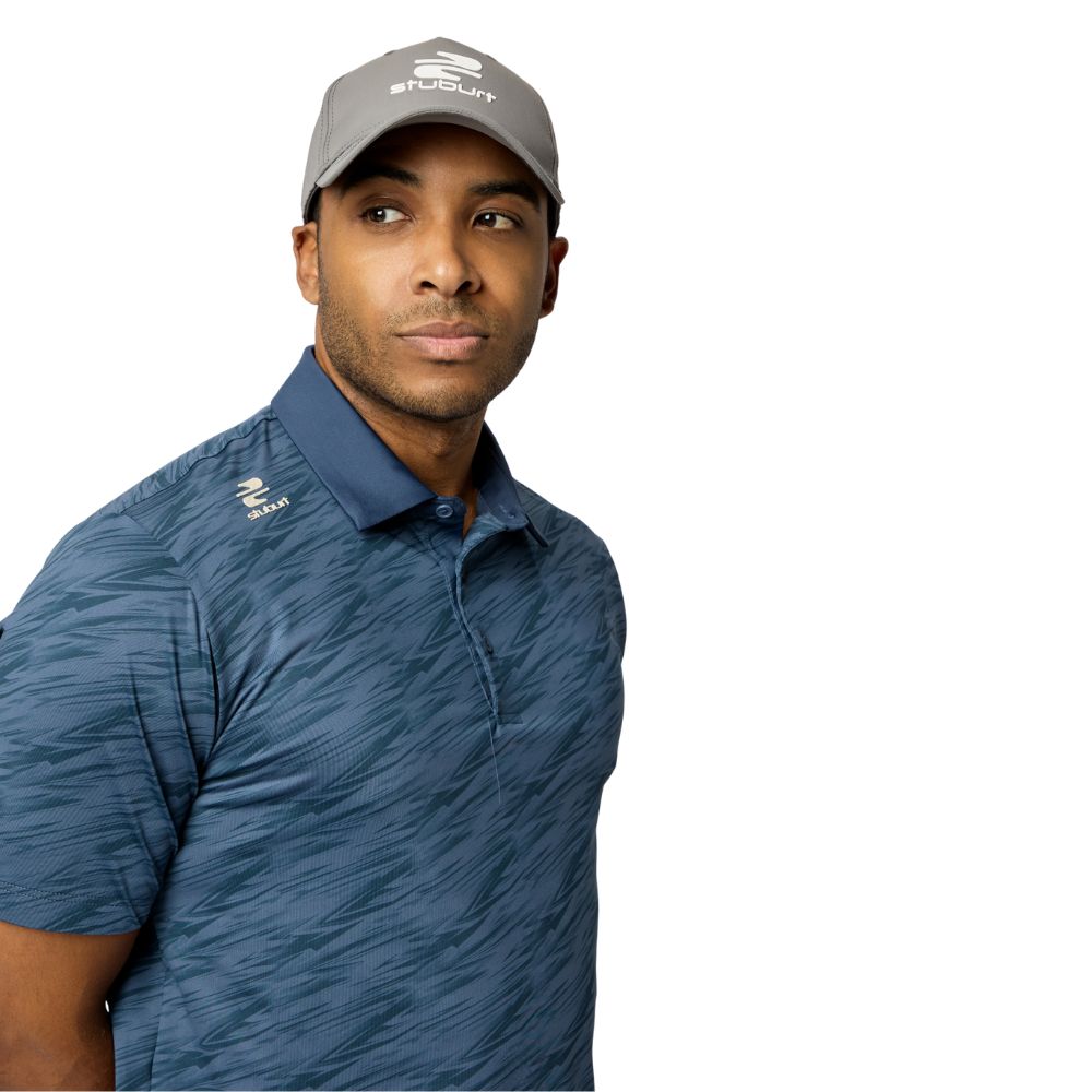 Sturburt Alicante Men's Golf Polo Shirt 2026 - Steel Blue