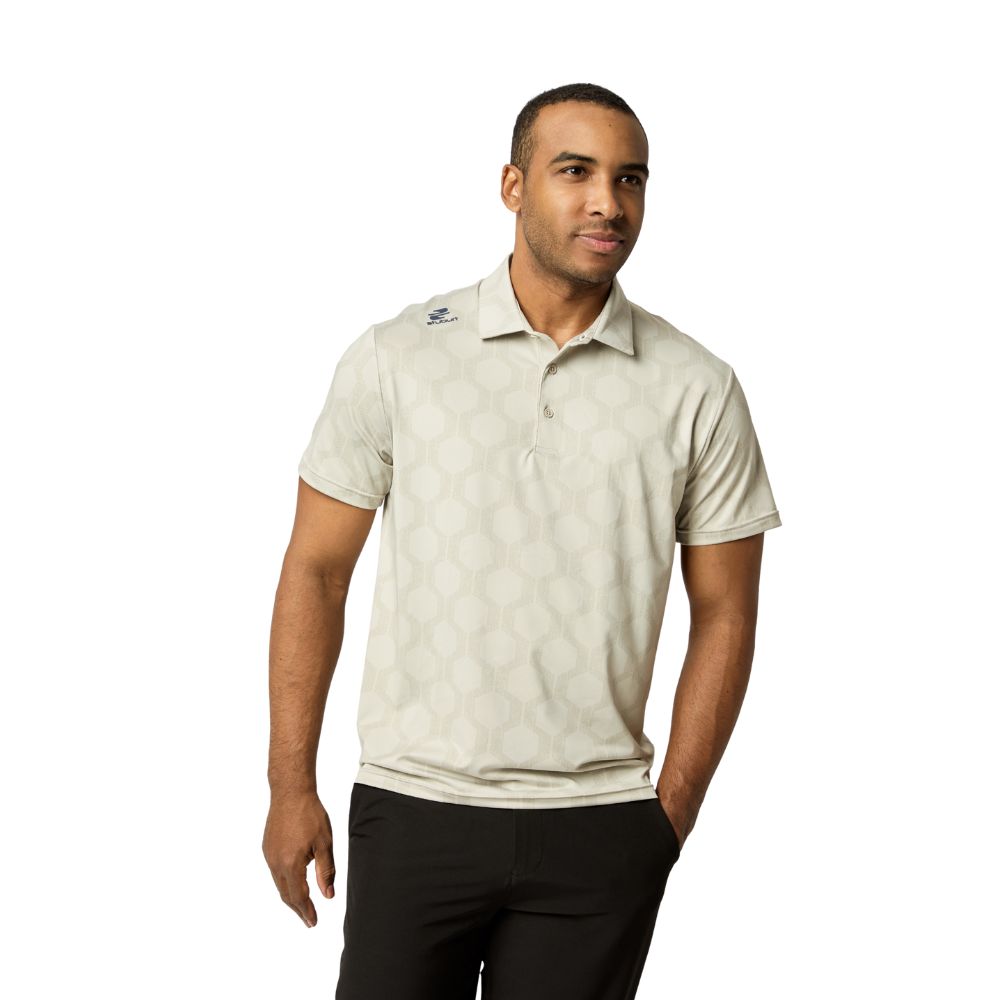Sturburt Vibe Men's Golf Polo Shirt 2026 - Chalk