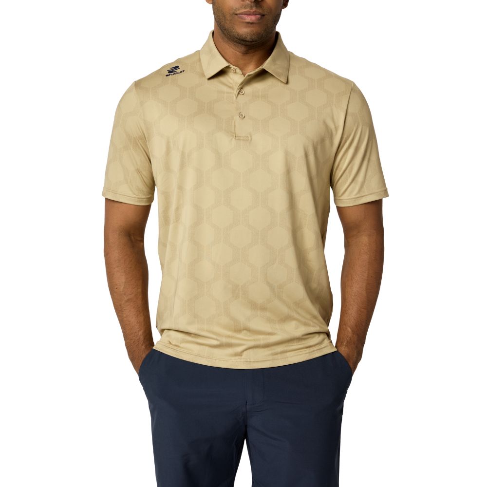 Sturburt Vibe Men's Golf Polo Shirt 2026 - Sand