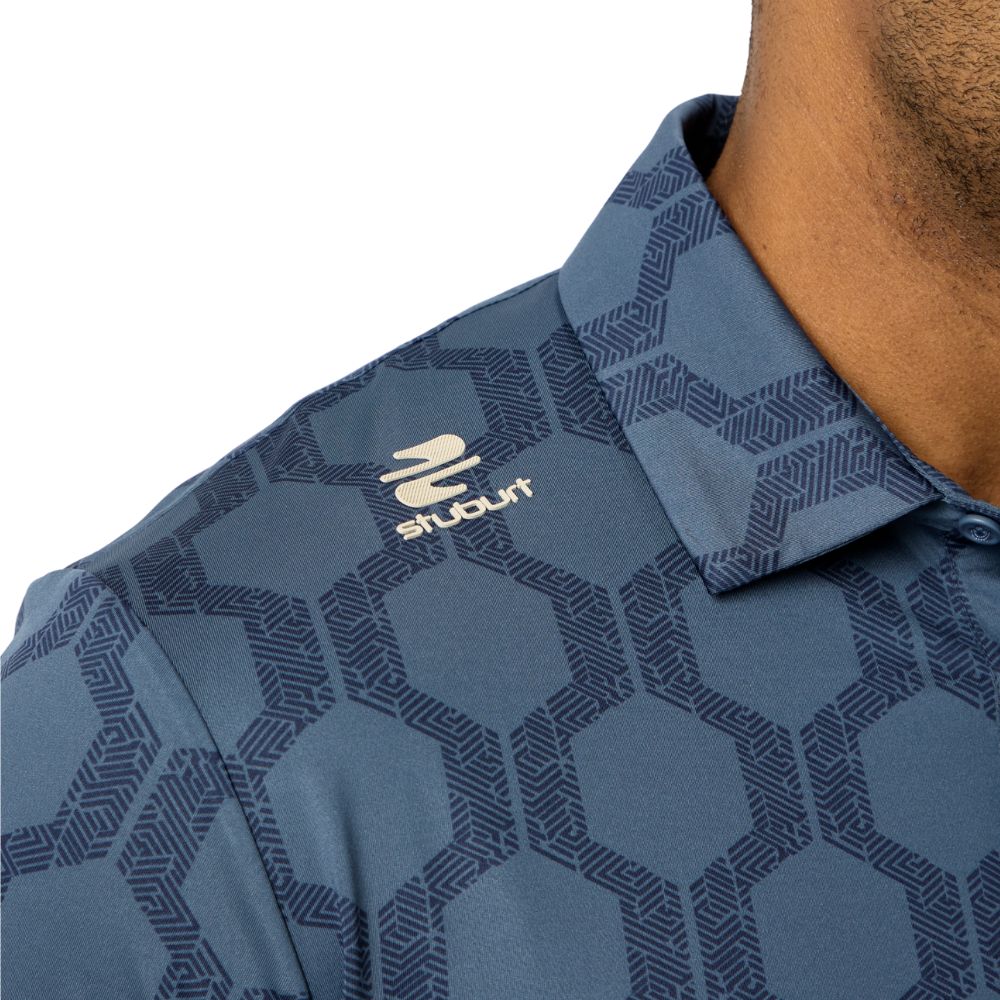 Sturburt Vibe Men's Golf Polo Shirt 2026 - Steel Blue