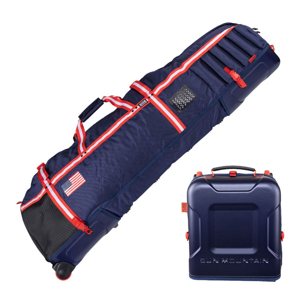 Sun Mountain Kube Golf Travel Cover - Navy / White / Red