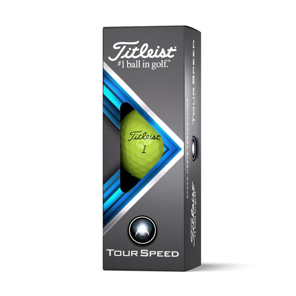 Titleist Tour Speed Golf Balls 2023 - Yellow   
