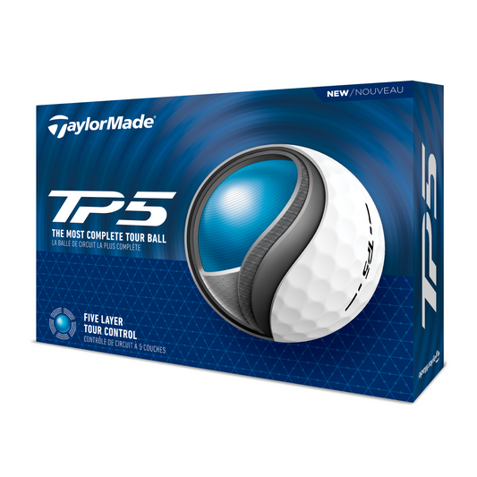 TaylorMade TP5 Golf Balls 2024 - White White  