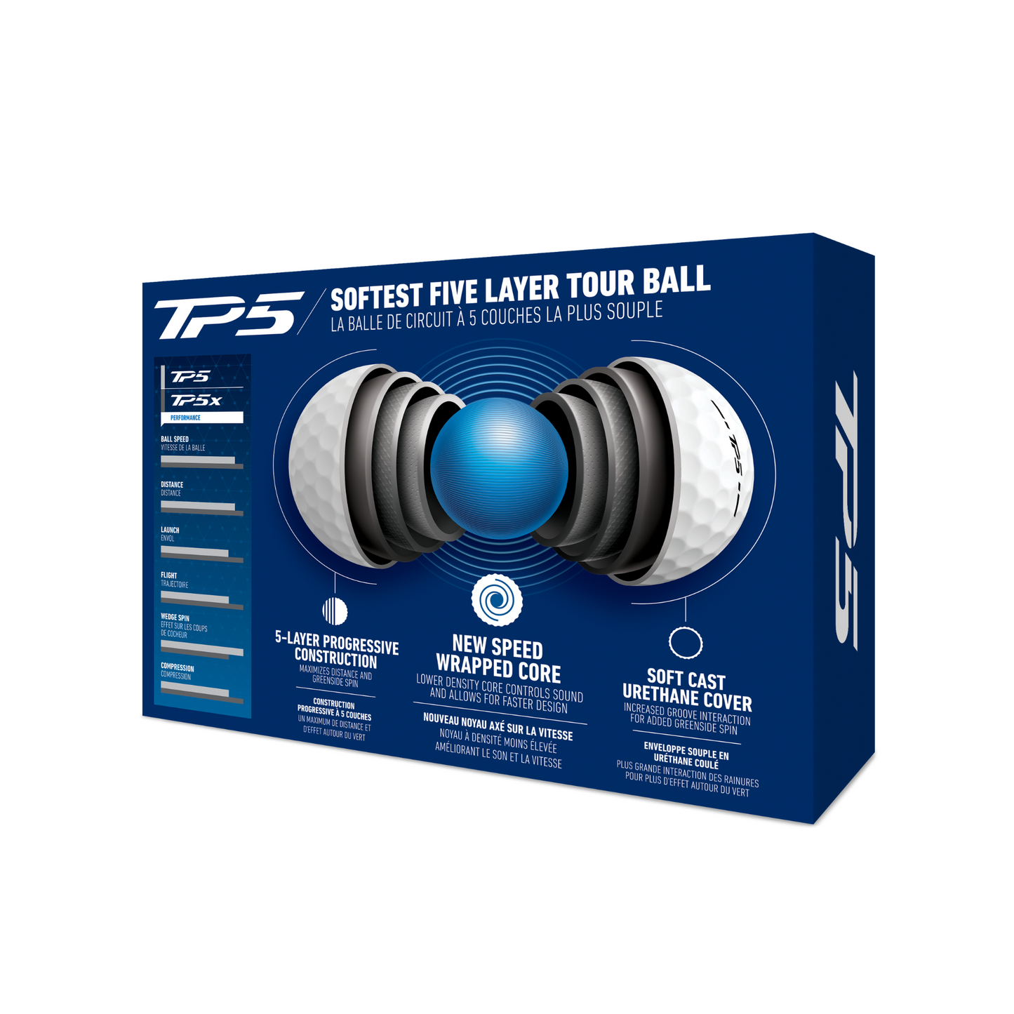 TaylorMade TP5 Golf Balls 2024 - White   