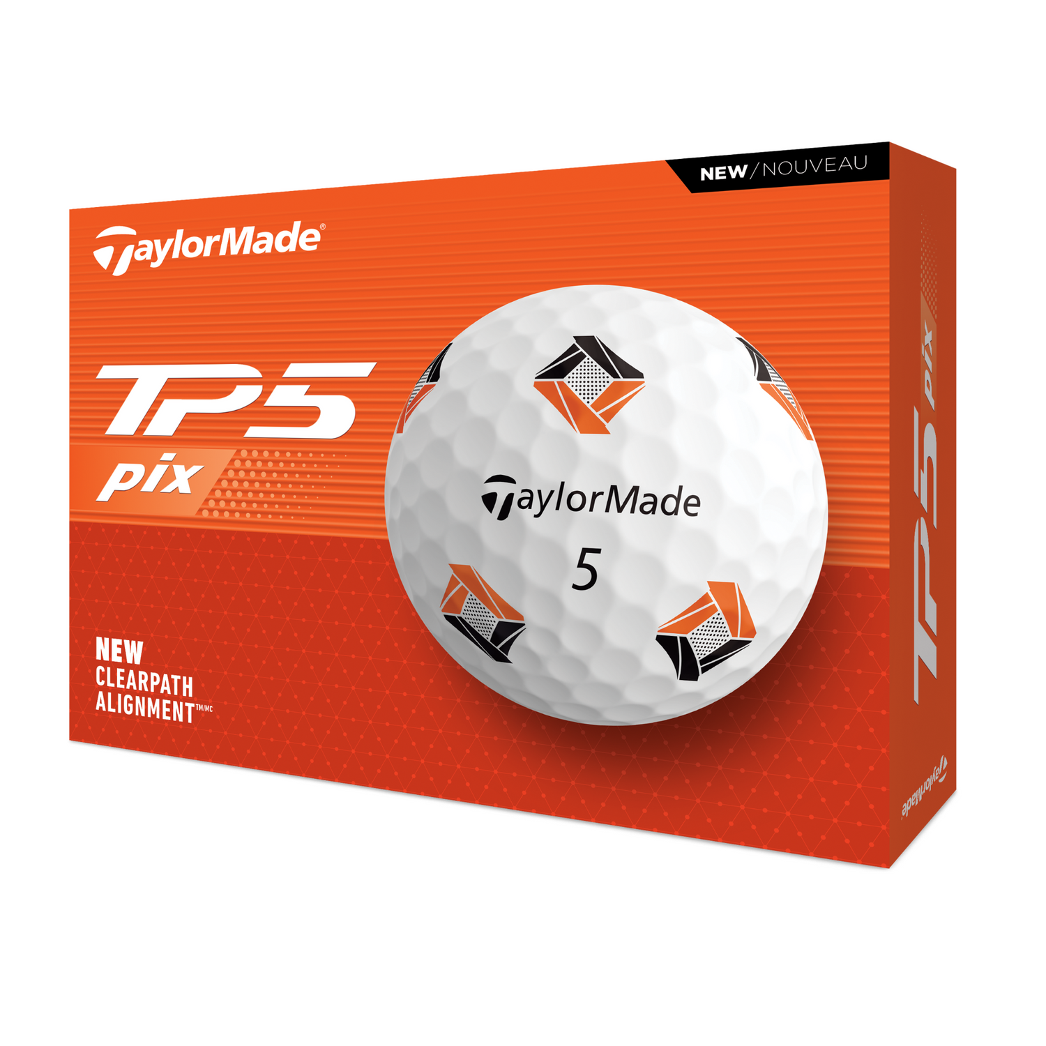 TaylorMade TP5 Pix 3.0 Golf Balls - White