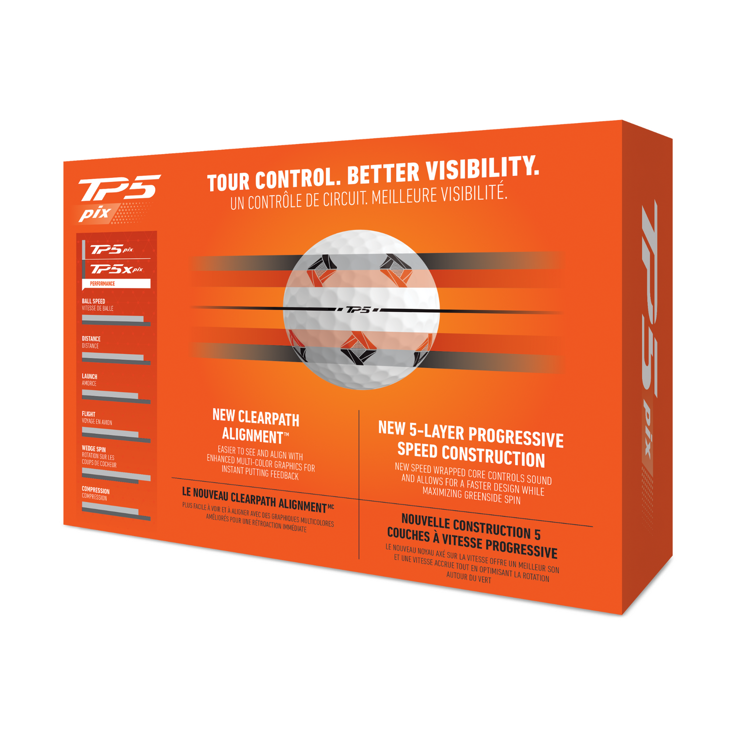 TaylorMade TP5 Pix 3.0 Golf Balls - White