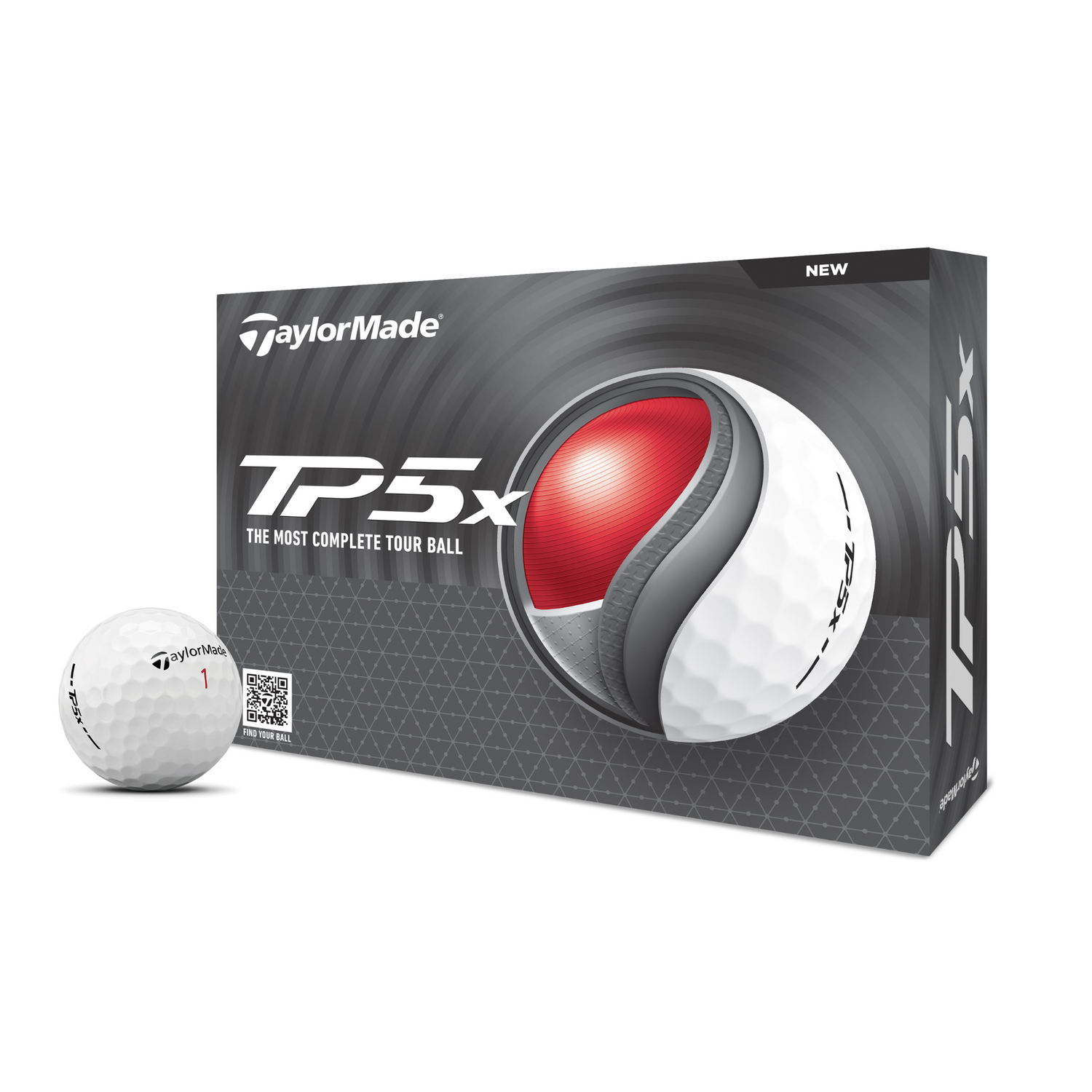 TaylorMade TP5x White Golf Balls - 4 For 3 Personalised Offer