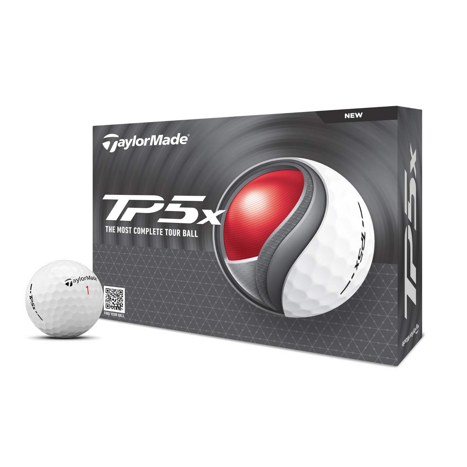 TaylorMade TP5x Golf Balls 2024 - White   