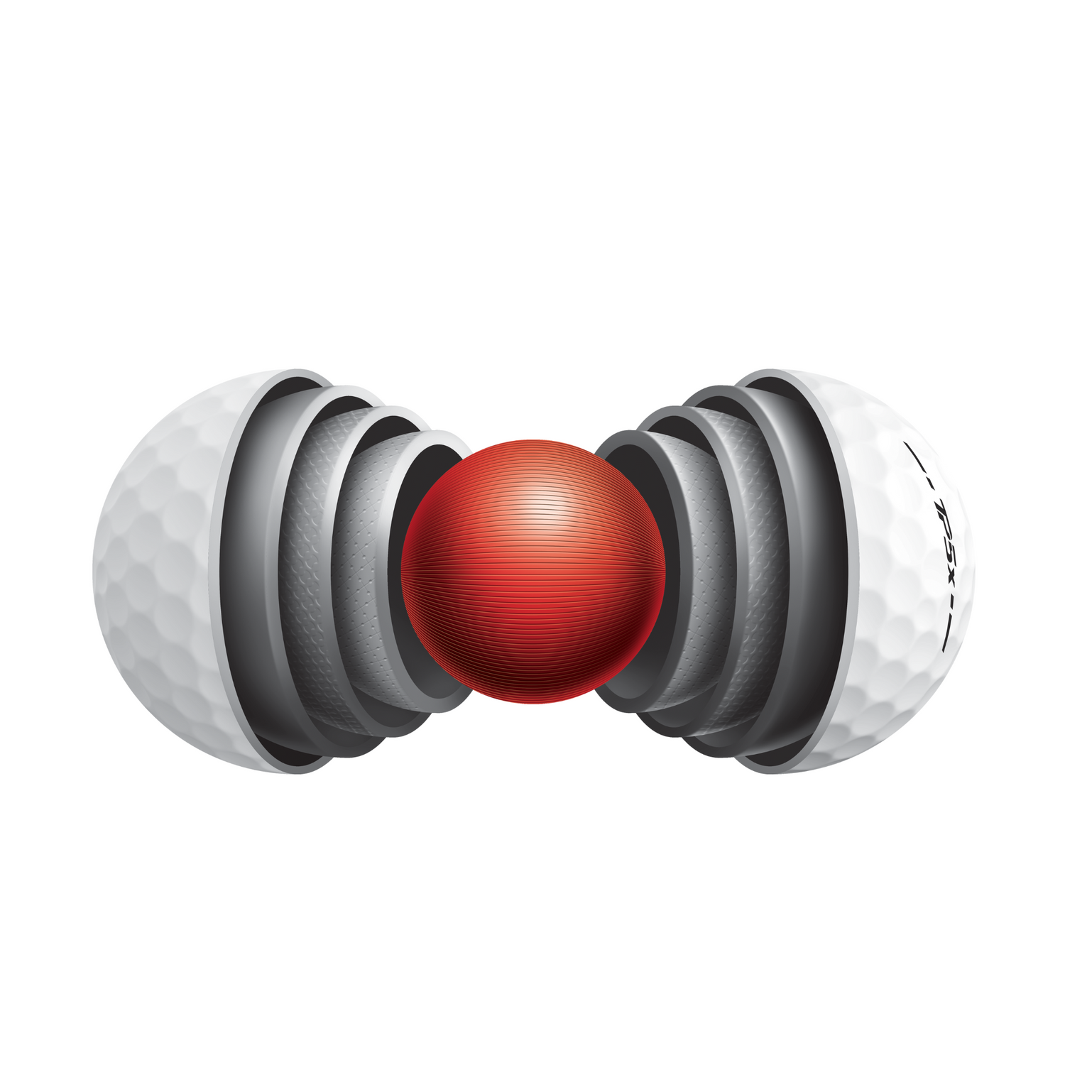 TaylorMade TP5x White Golf Balls - 4 For 3 Personalised Offer
