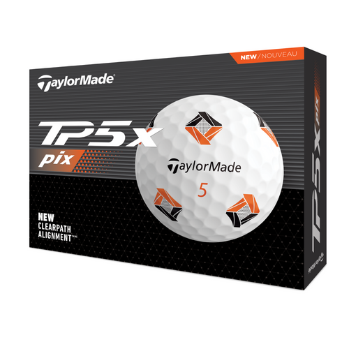 TaylorMade TP5x Pix 3.0 Golf Balls 2024 - White   