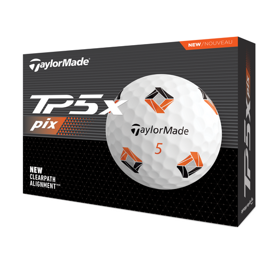 TaylorMade TP5x Pix 3.0 Golf Balls - White