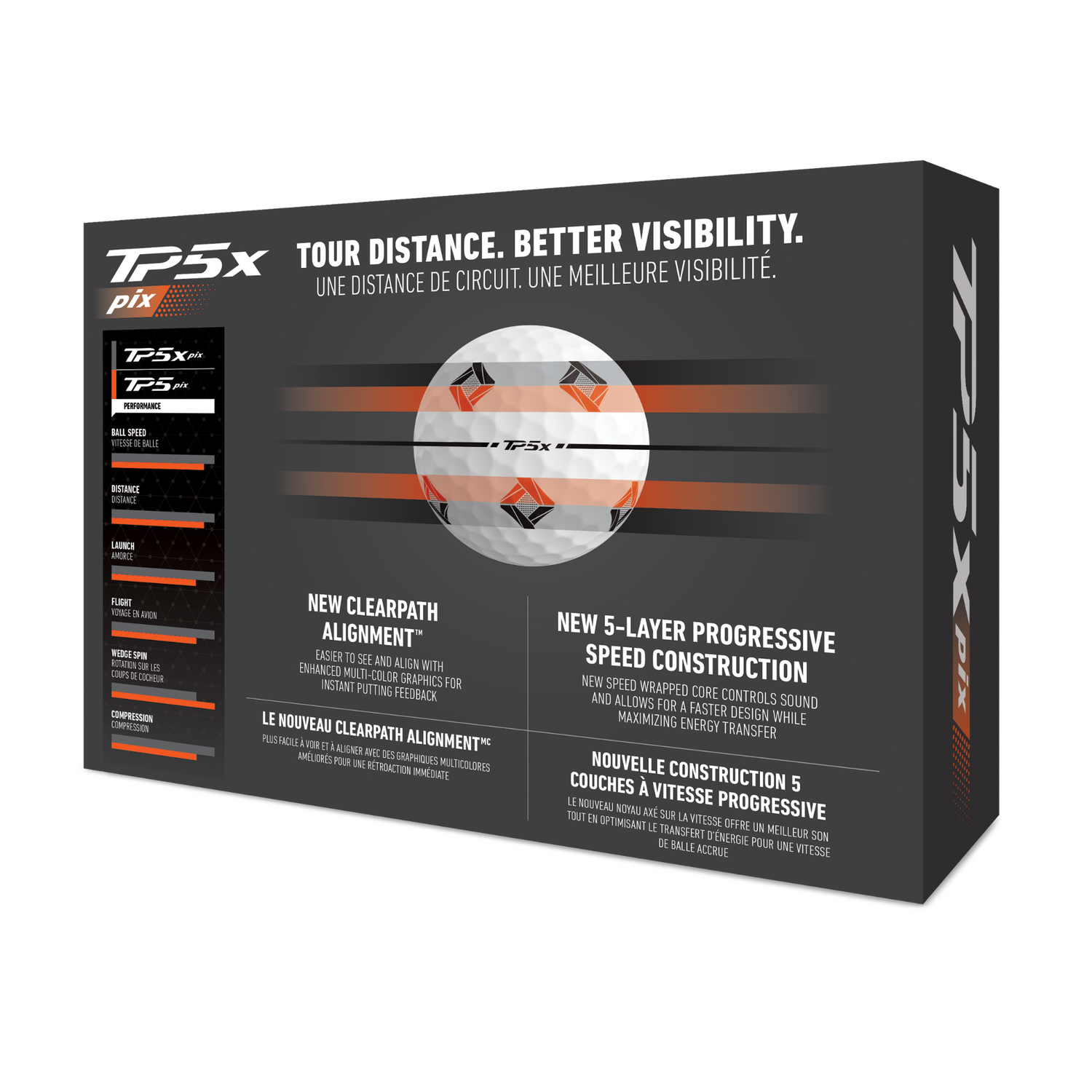 TaylorMade TP5x Pix 3.0 Golf Balls - White