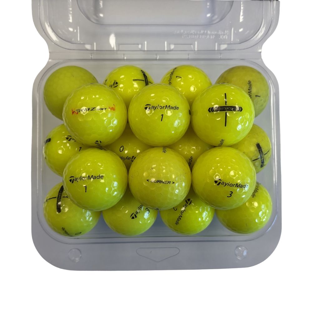 TaylorMade Grade C Recycled Golf Balls - 24 Pack - Yellow
