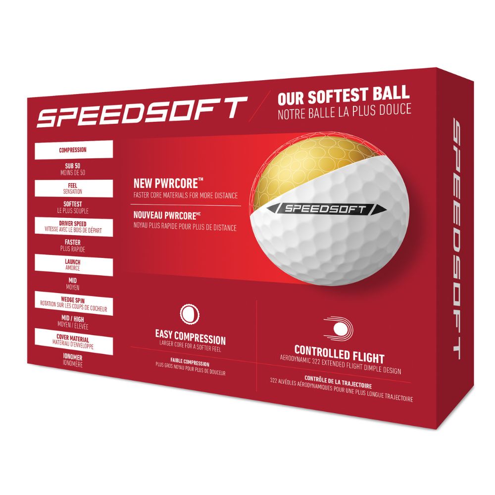 TaylorMade SpeedSoft Golf Balls Plus Bonus Sleeve - 3 Free Ink Balls