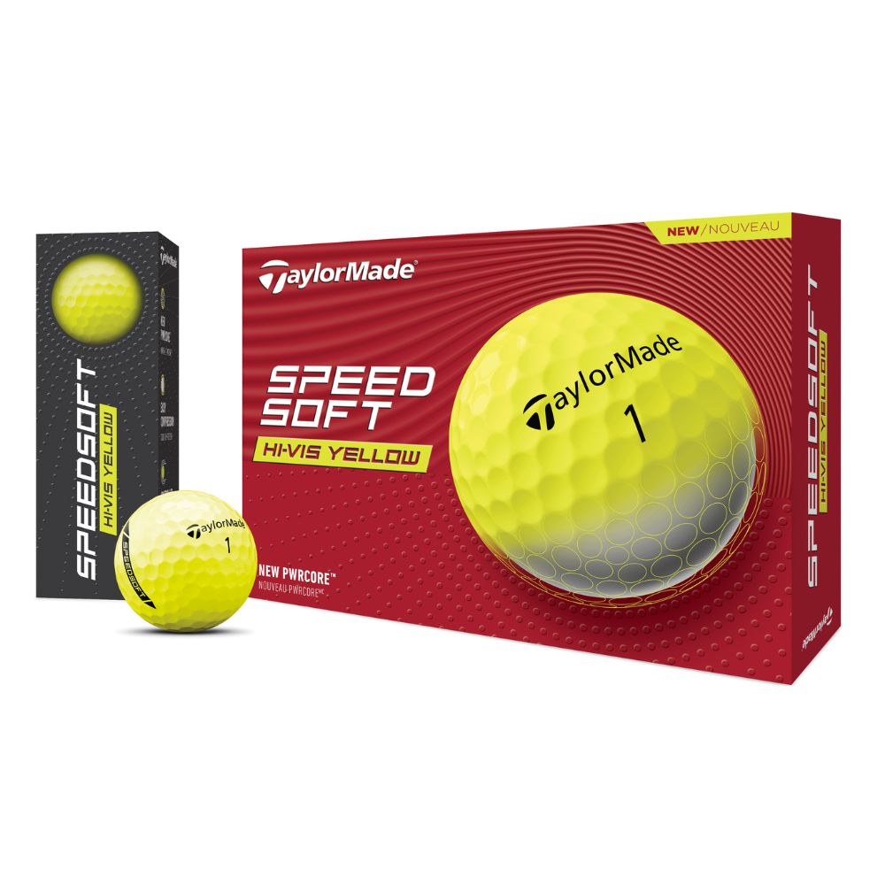 TaylorMade SpeedSoft Golf Balls - Yellow