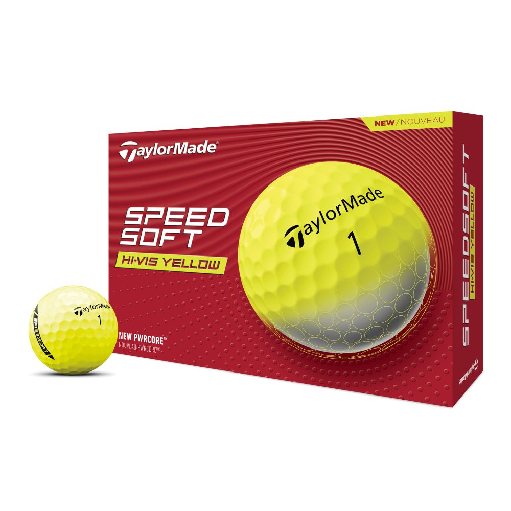 TaylorMade SpeedSoft Golf Balls - Yellow