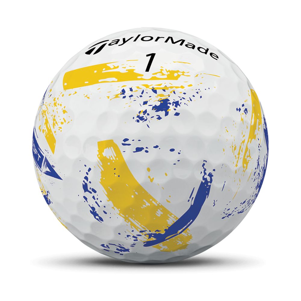 TaylorMade SpeedSoft Ink Golf Balls 2026 - Ink Yellow / Blue