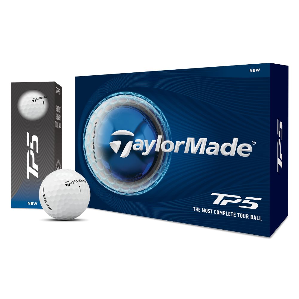 TaylorMade TP5 Golf Balls 2026 - White - 4 FOR 3 OFFER