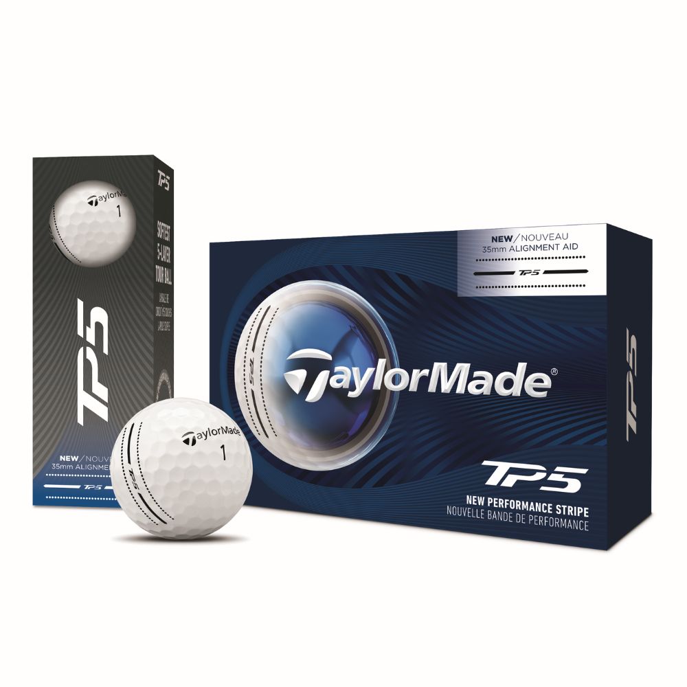 TaylorMade TP5 Performance Stripe Golf Balls 2026 - Half Dozen