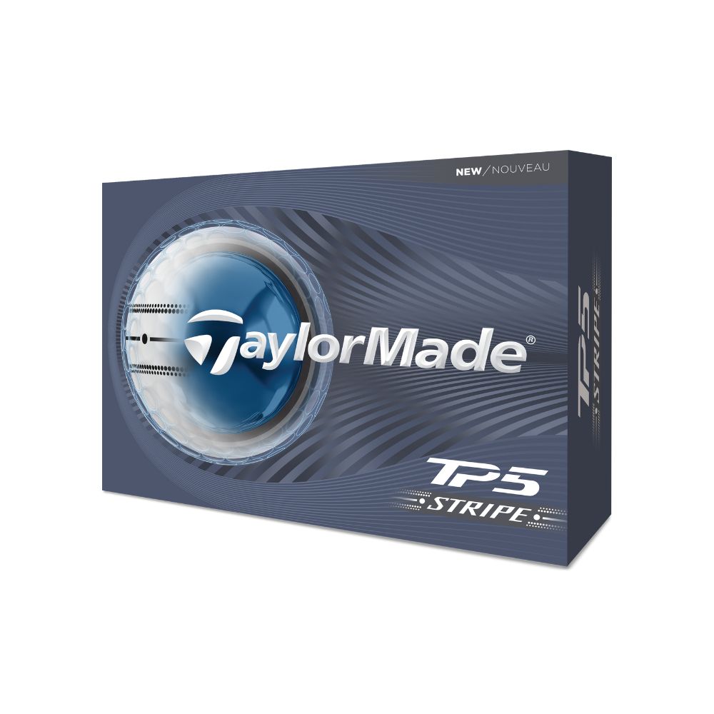 TaylorMade TP5 Stripe Golf Balls 2026 - White - 4 FOR 3 OFFER