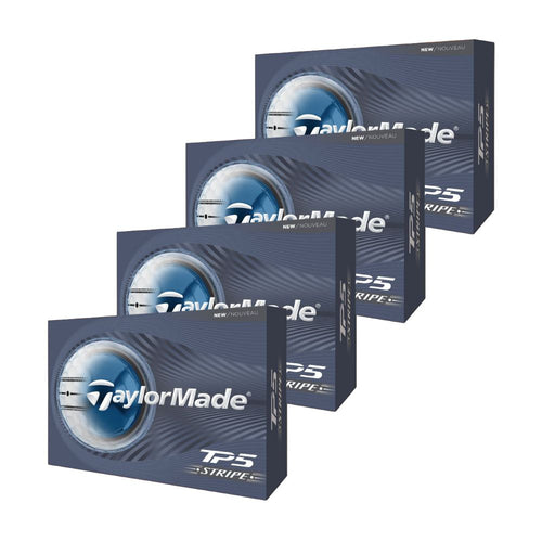 TaylorMade TP5 Stripe Golf Balls 2026 - White - 4 FOR 3 OFFER White