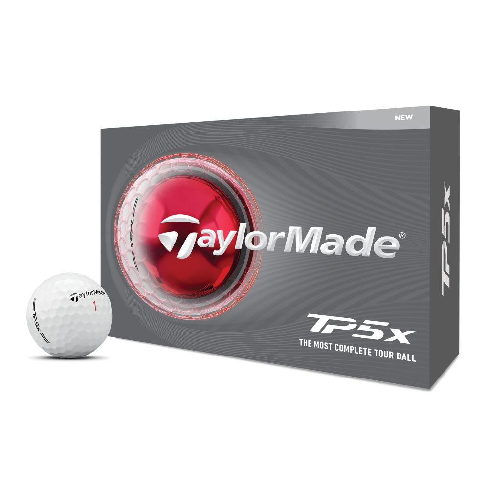 TaylorMade TP5x Golf Balls 2026 - White - 4 FOR 3 OFFER
