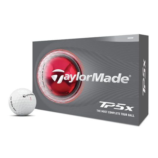 TaylorMade TP5x Golf Balls 2026 - White - 4 FOR 3 OFFER
