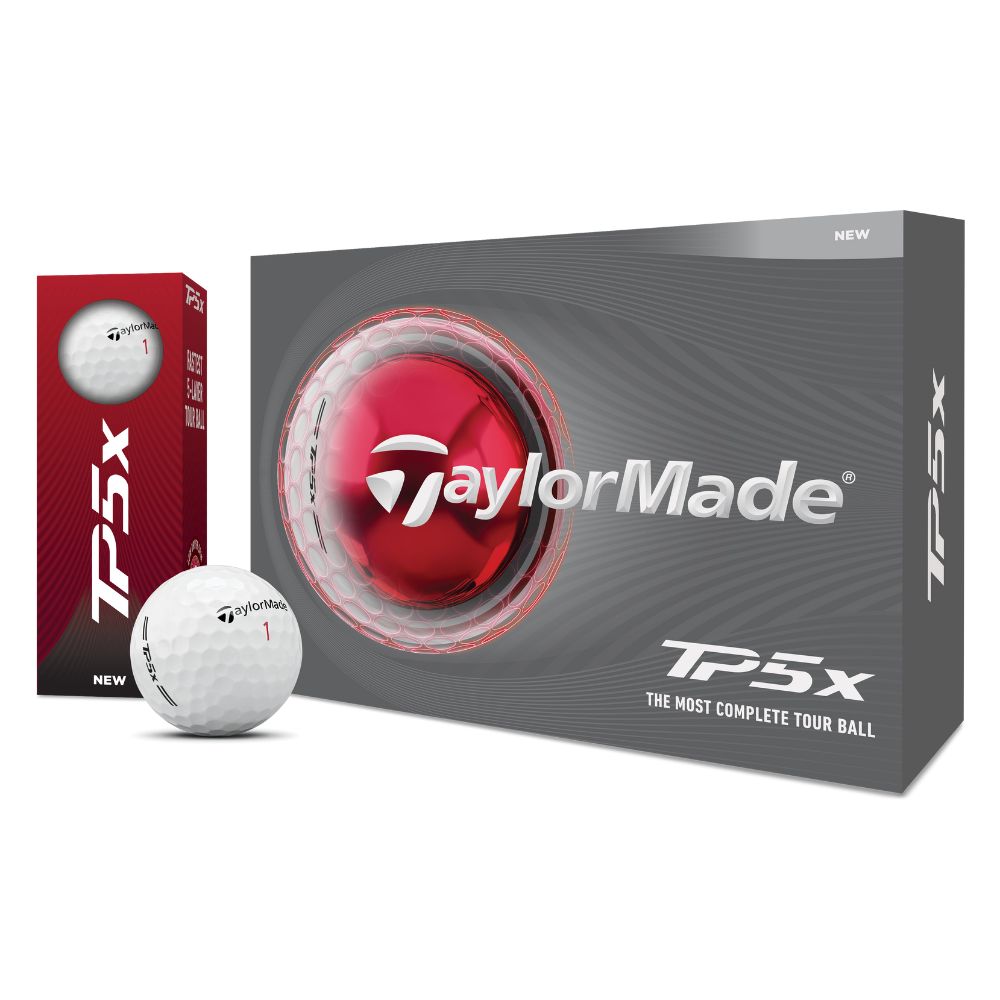 TaylorMade TP5x Golf Balls 2026 - White - 4 FOR 3 OFFER
