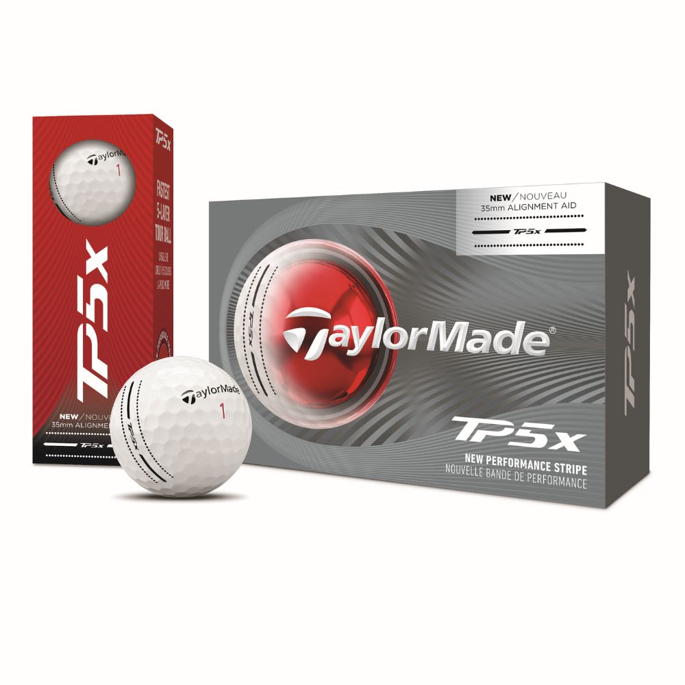 TaylorMade TP5x Performance Stripe Golf Balls 2026 - Half Dozen