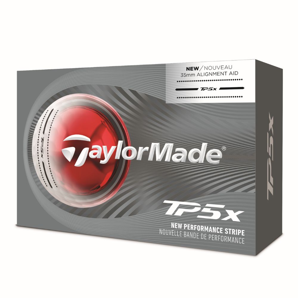 TaylorMade TP5x Performance Stripe Golf Balls 2026 - Half Dozen