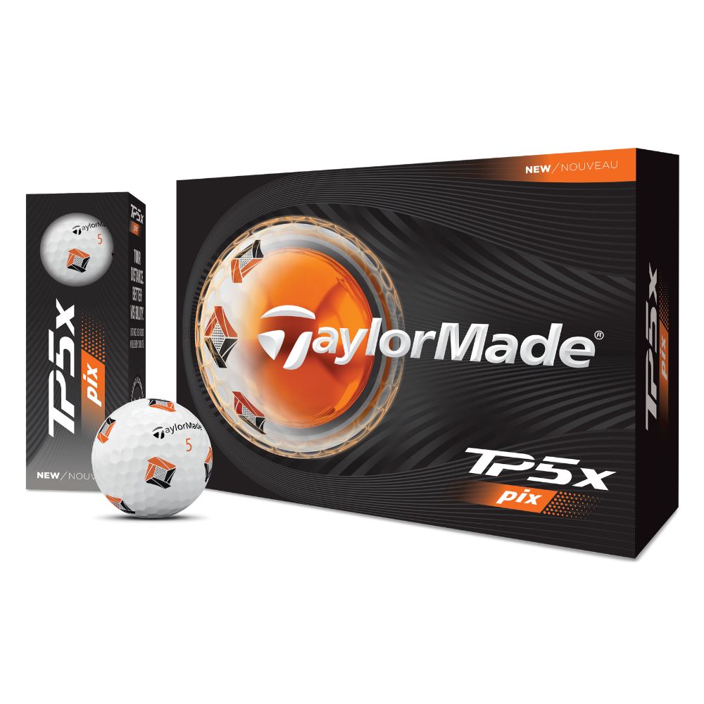 TaylorMade TP5x Pix Golf Balls 2026 - White - 4 FOR 3 OFFER