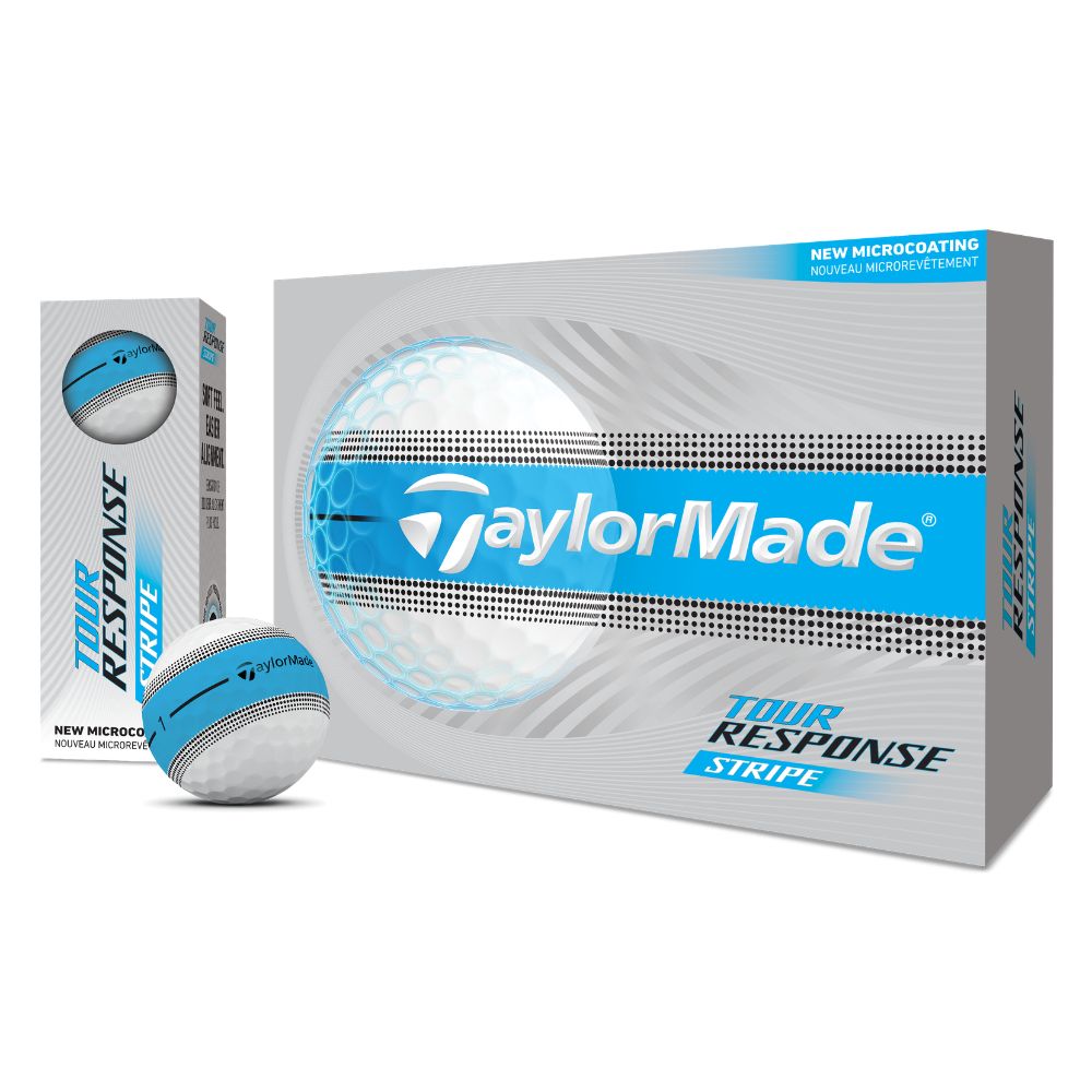 TaylorMade Tour Response Stripe Golf Balls 2026 - Blue